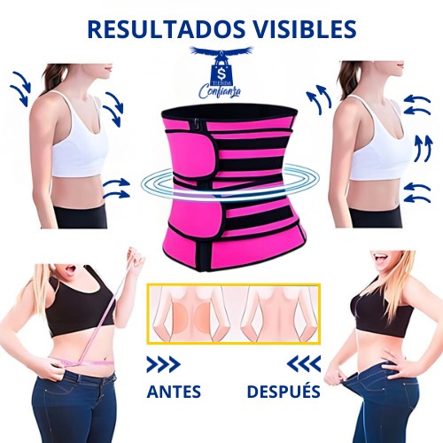 Faja moldeadora de cintura🔥, moldeadora de cuerpo de NEOPRENO, cinturón adelgazante, funda reductora de barriga